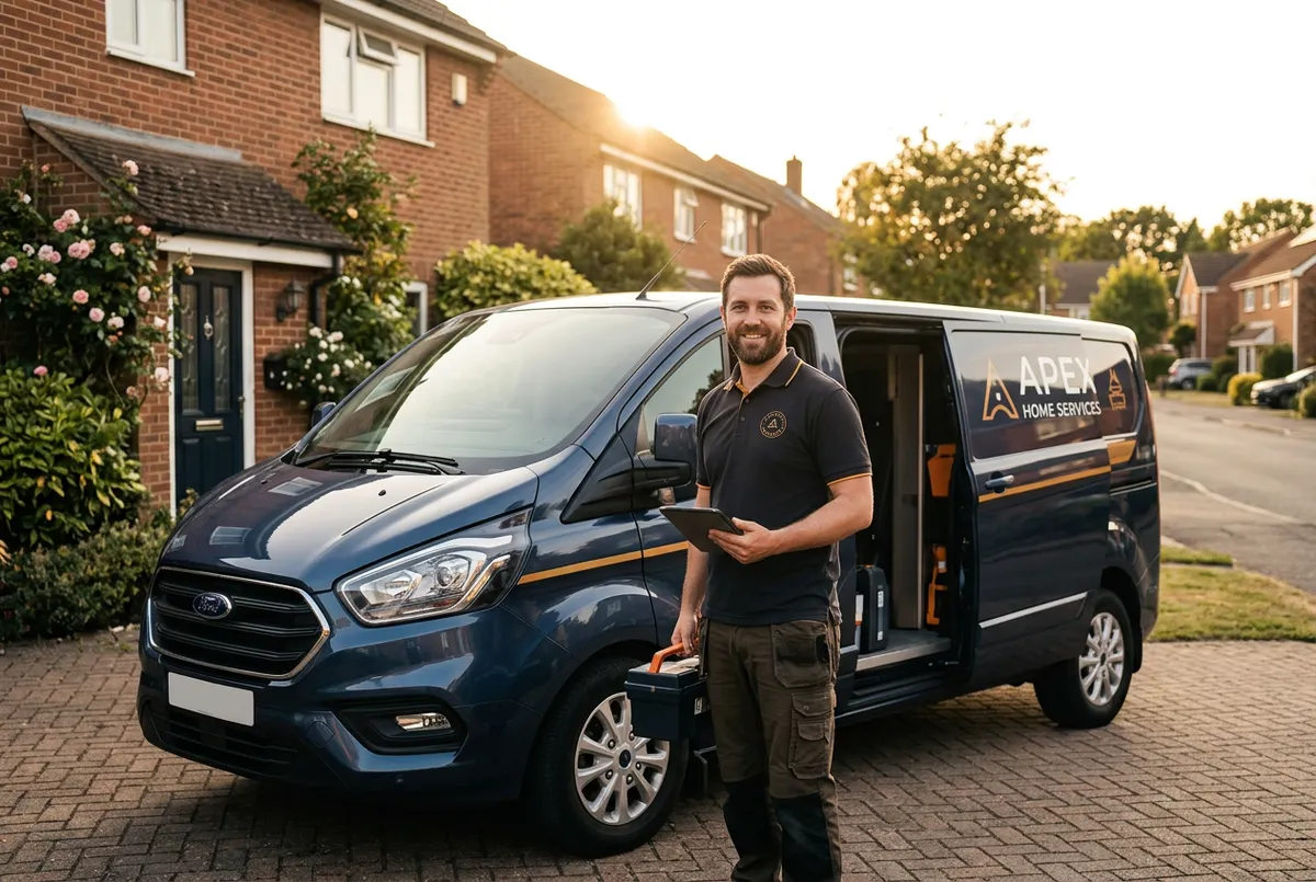Chelmsford HVAC and plumbing service van prepared for service dispatch