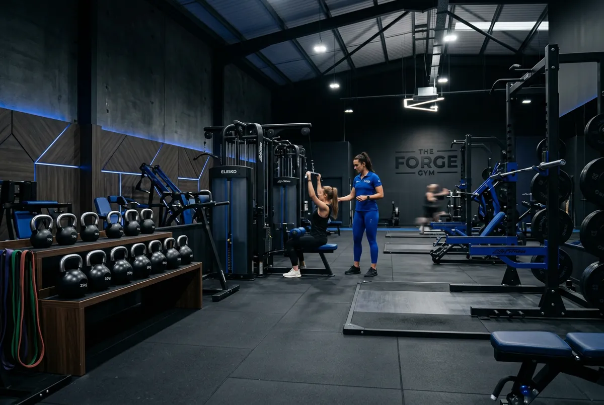 Boutique fitness coaching facility and gym floor in Chelmsford Massachusetts