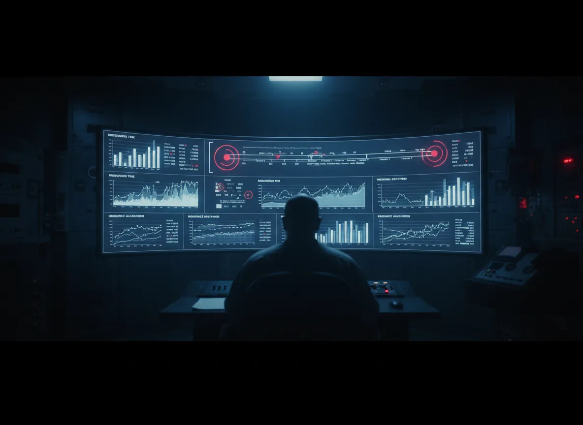 Operational metrics and response data visualization