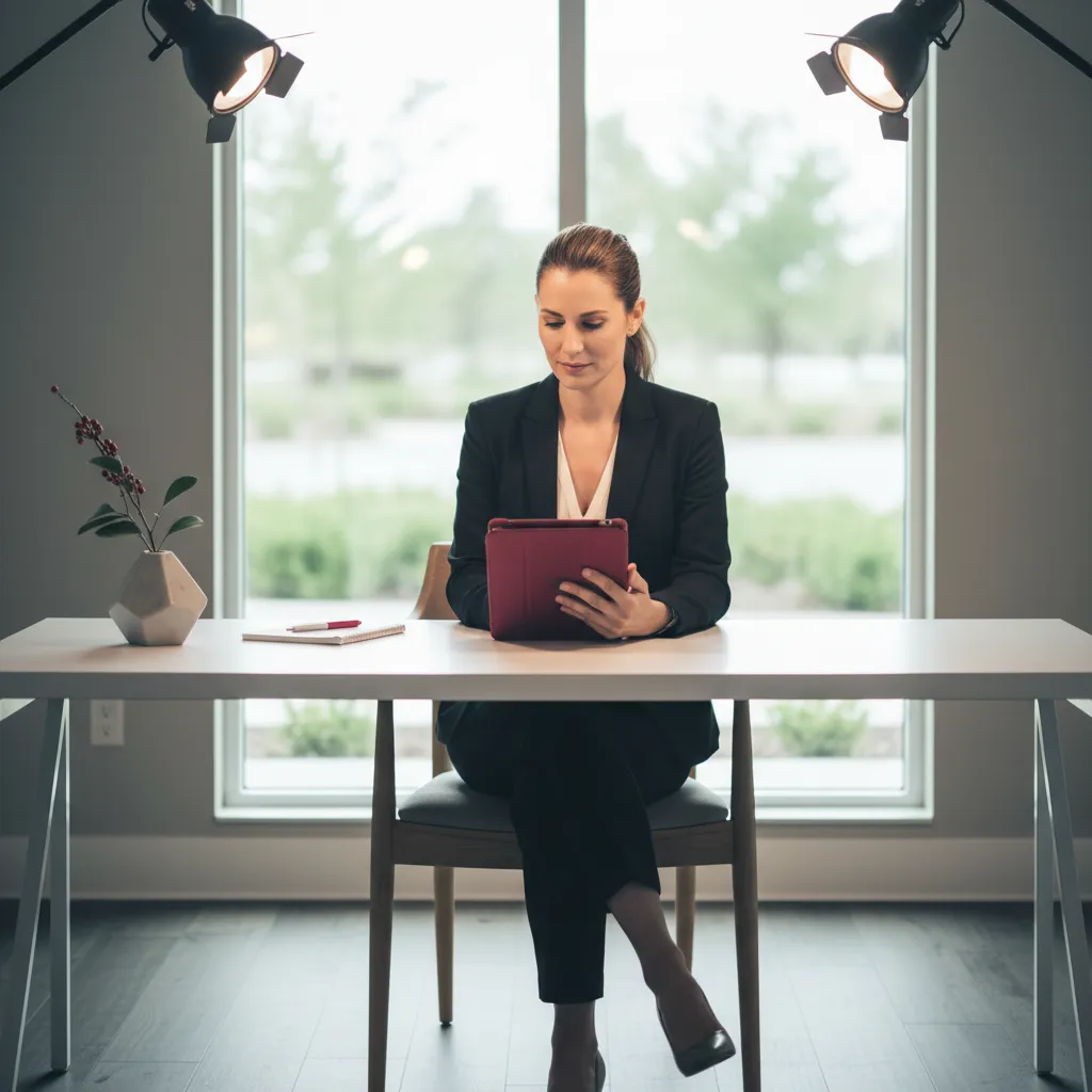 Property manager reviewing operations and clear reporting