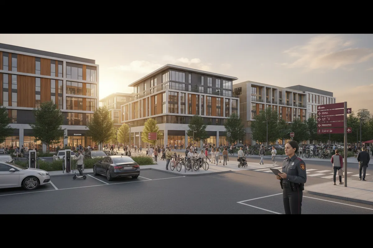 Mixed-use development exterior