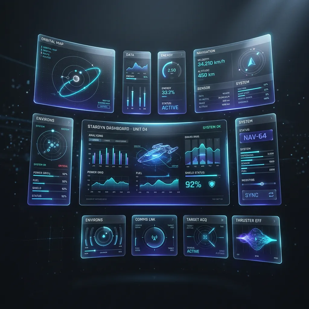 Sleek cybernetic software telemetry interface demonstrating intelligent local workflow automation