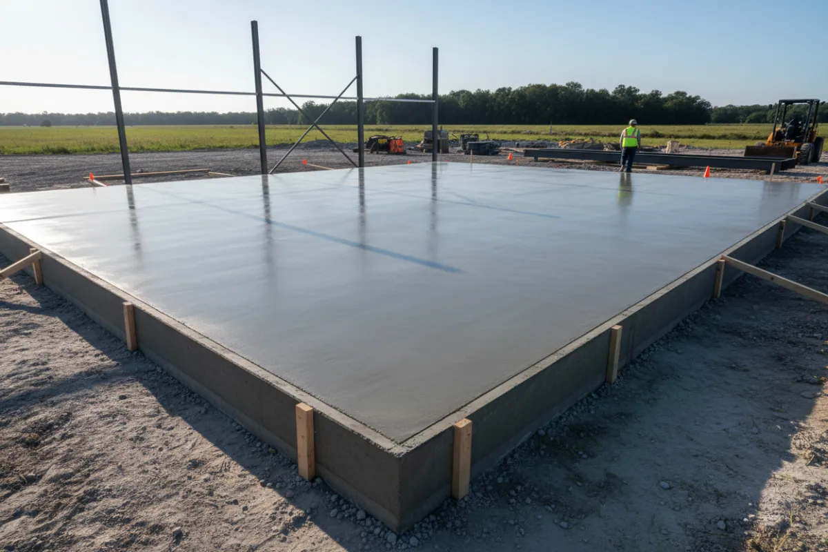 Pole Barn Concrete Slab