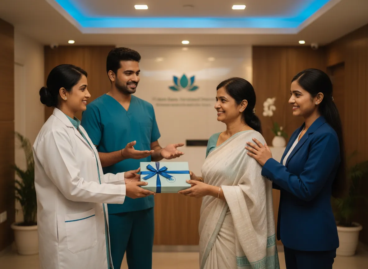 Indian clinic staff building relationships and managing patient retention
