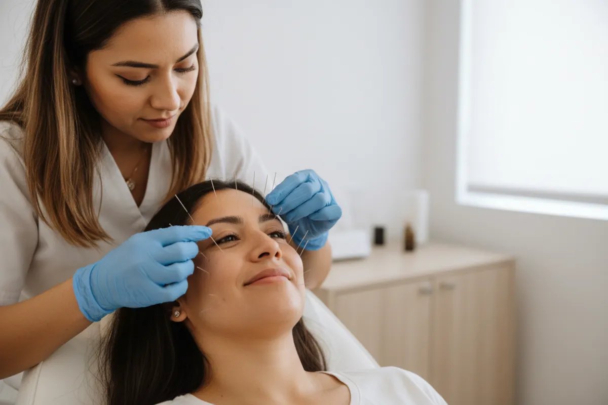 Textura mate orgánica con apariencia clínica y baja saturación.