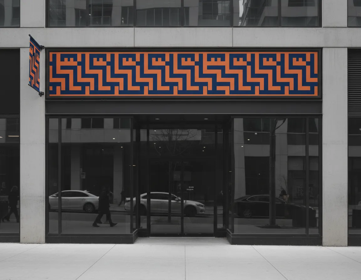 Storefront banner for Toronto retail business