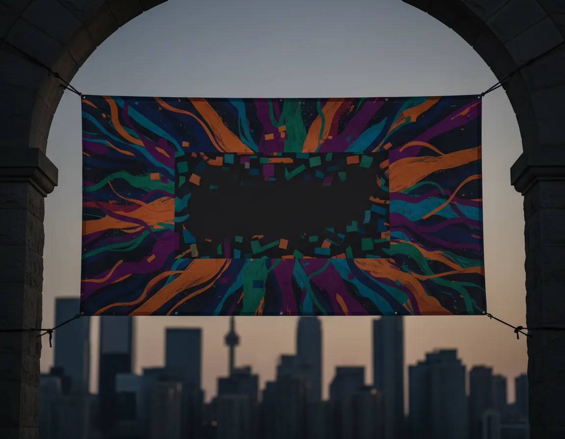 Custom event banner in Toronto