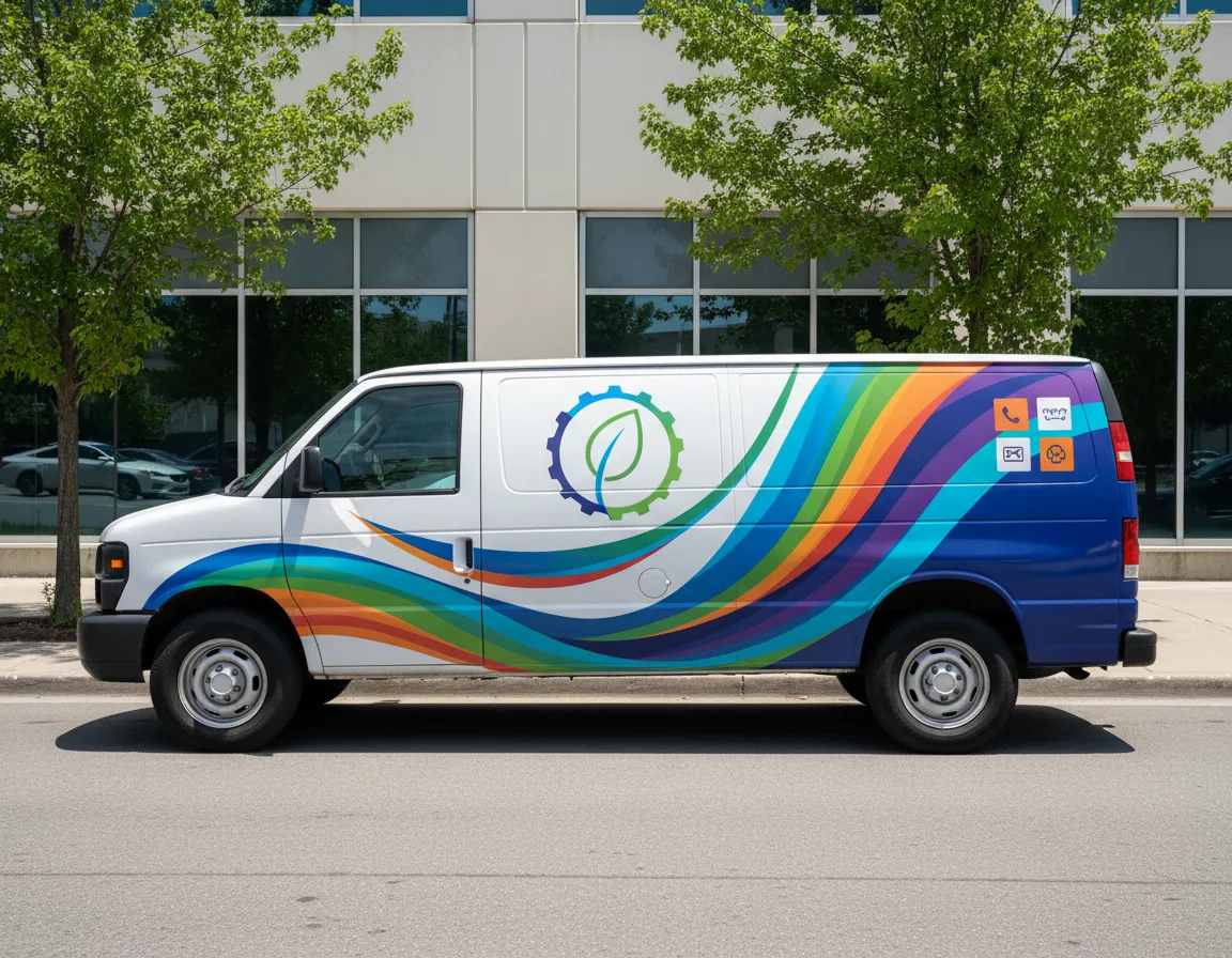 Custom van graphics in Etobicoke