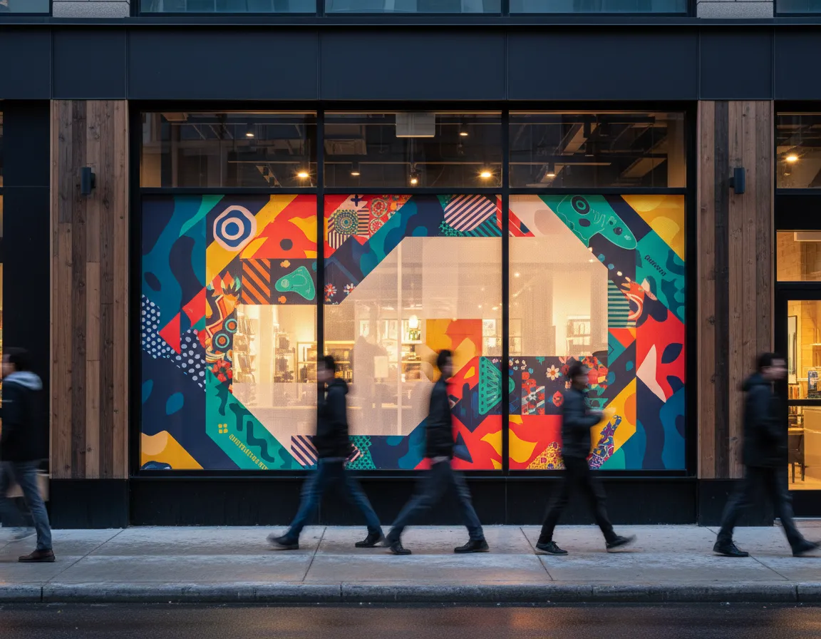 Custom window graphics for business in Toronto