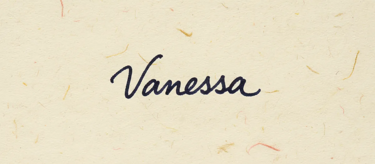 Vanessa's handwritten signature