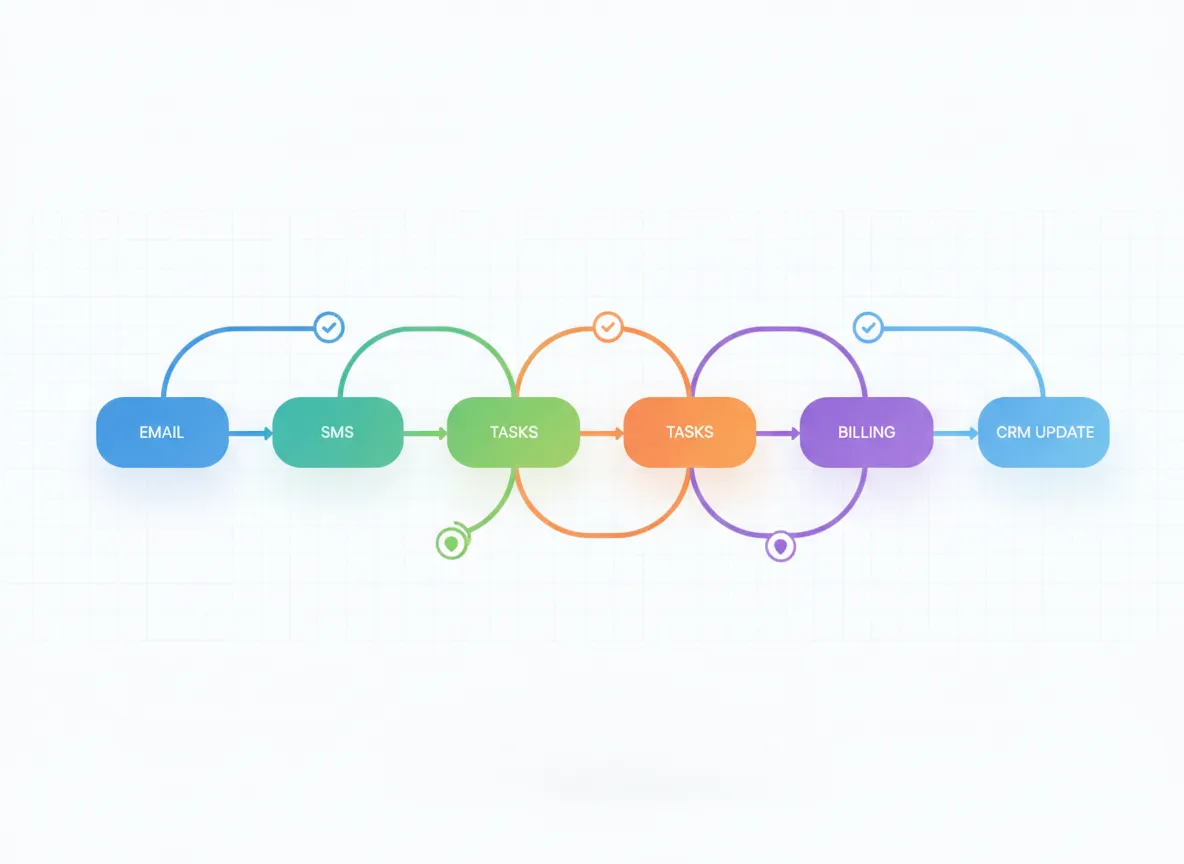 Workflow automation preview in UnifiedAgency OS