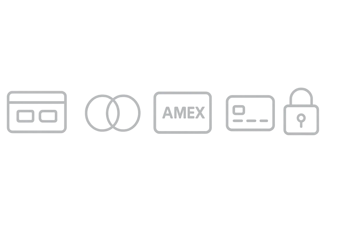 Trust badges and payment methods