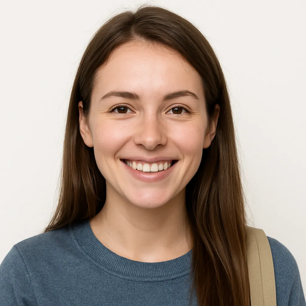 Headshot of a happy female student
