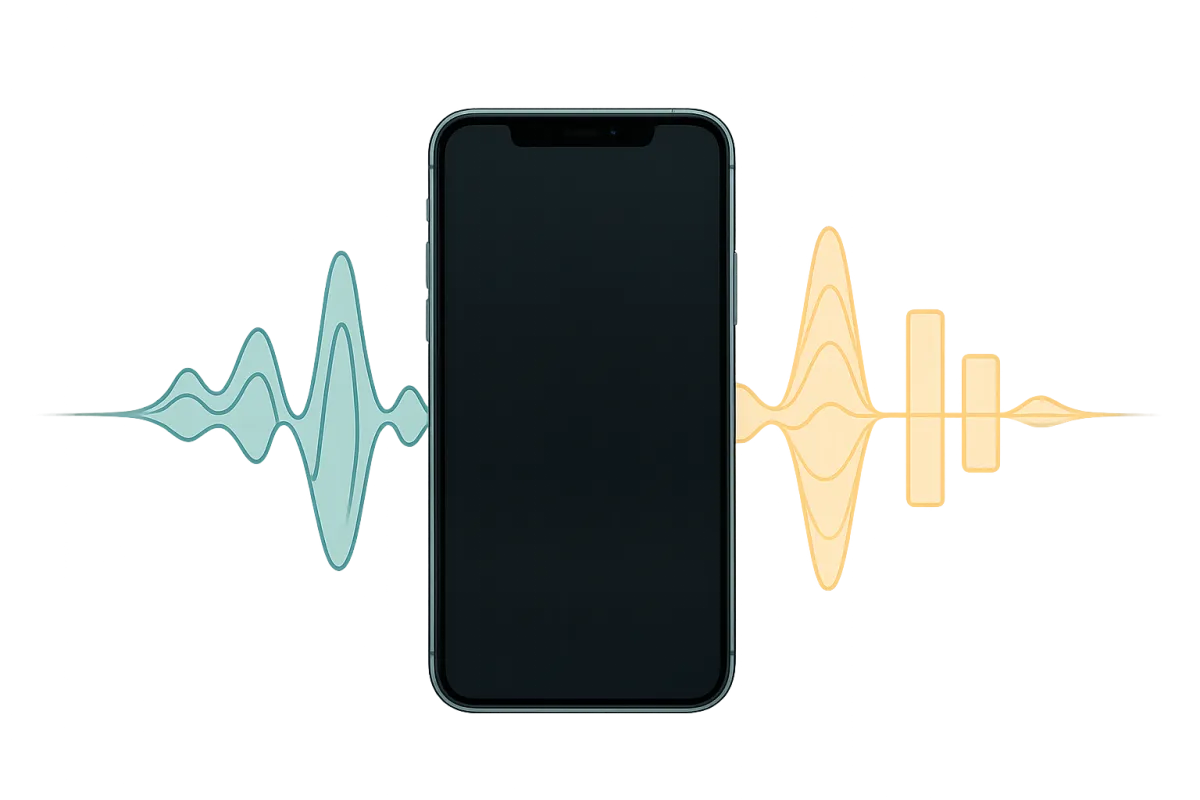 Voice Recognition Waveform visualization in PESOJAR app