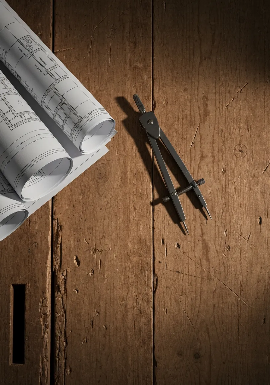 Desaturated photo of Greg Russell analyzing an operational site