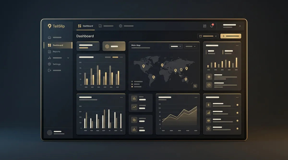 Structured property management dashboard showing parsed time location photo verification and contact status