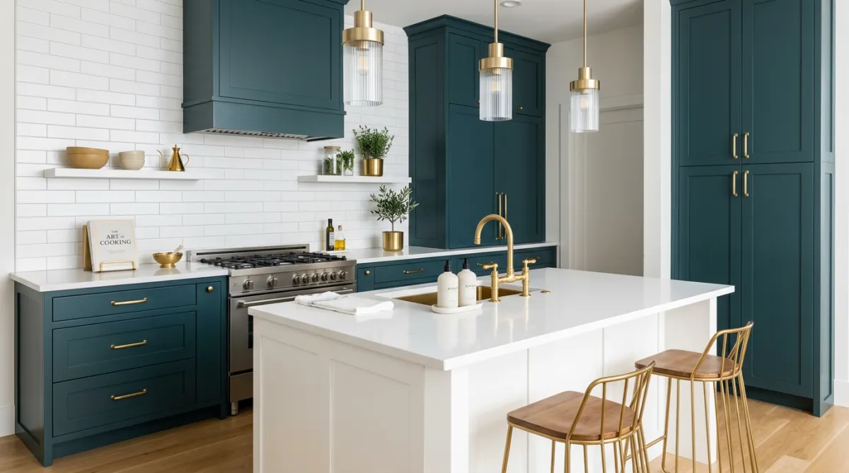 Immaculate luxury kitchen scrubbed to perfection with deep cleaning service