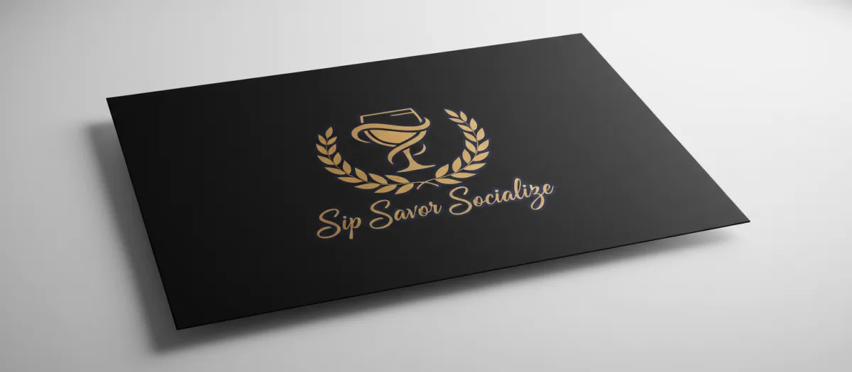 Sip Savor Socialize Flyer Logo