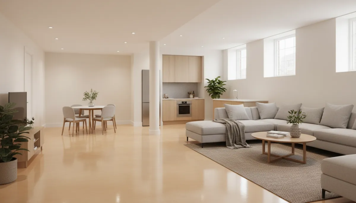 Rénovation de lofts et sous-sols avec plancher d'époxy