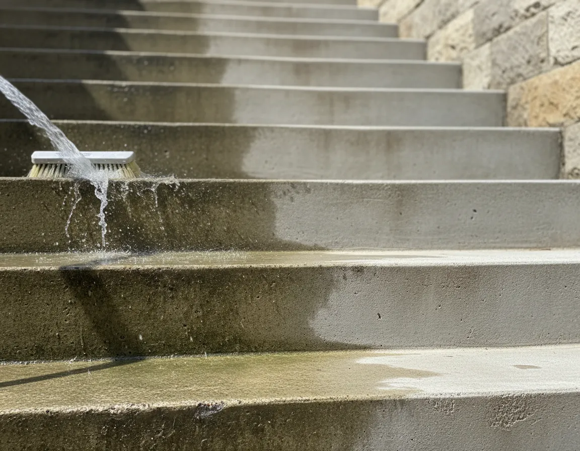 Lavage de marche extérieure