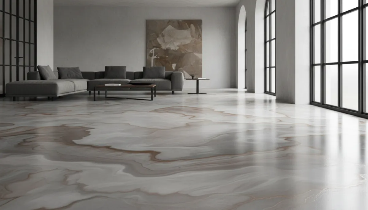 Plancher métallique époxy pour loft ou sous-sol