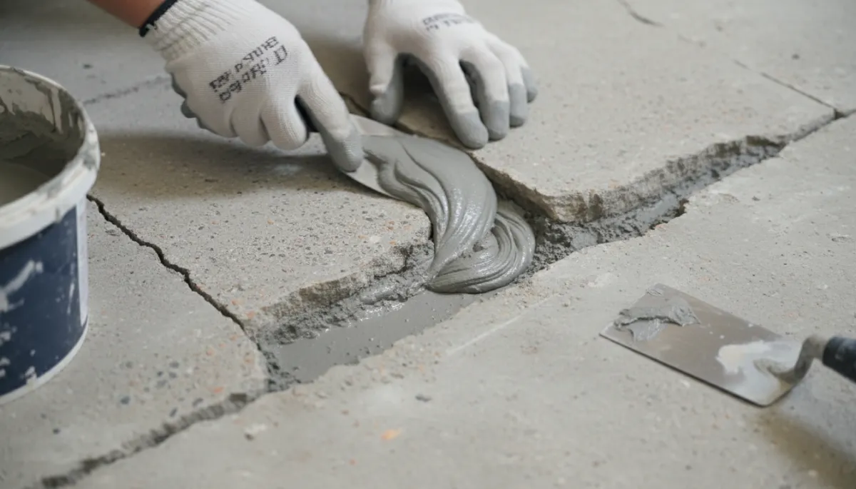 Réparation de béton avant revêtement d'époxy