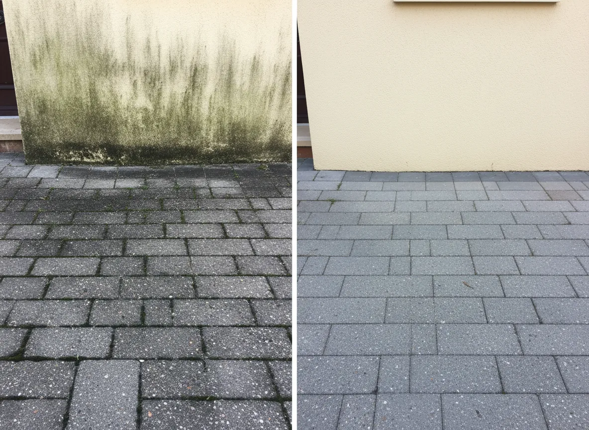 Avant / après lavage extérieur professionnel