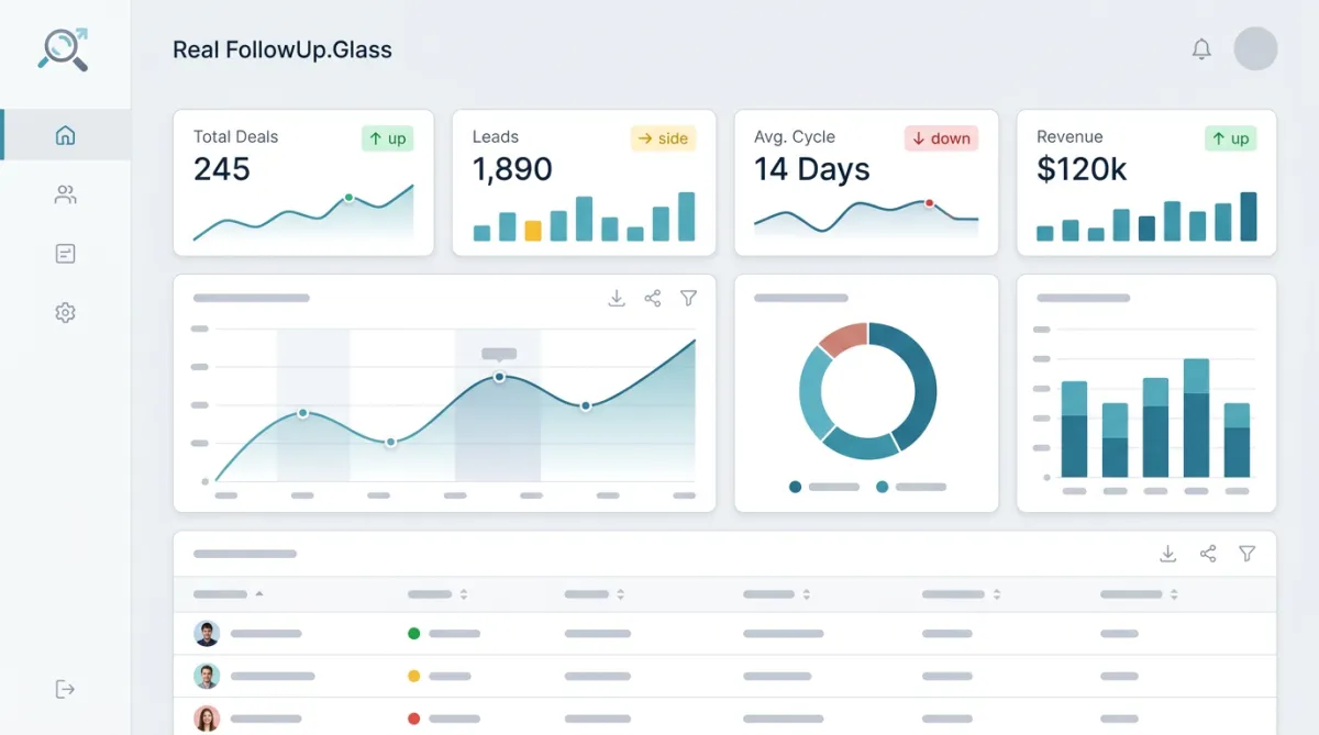 Interactive business analytics reporting dashboard showing real-time revenue and performance charts