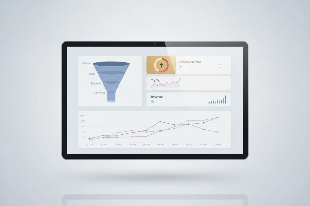 Funnel metrics dashboard screenshot