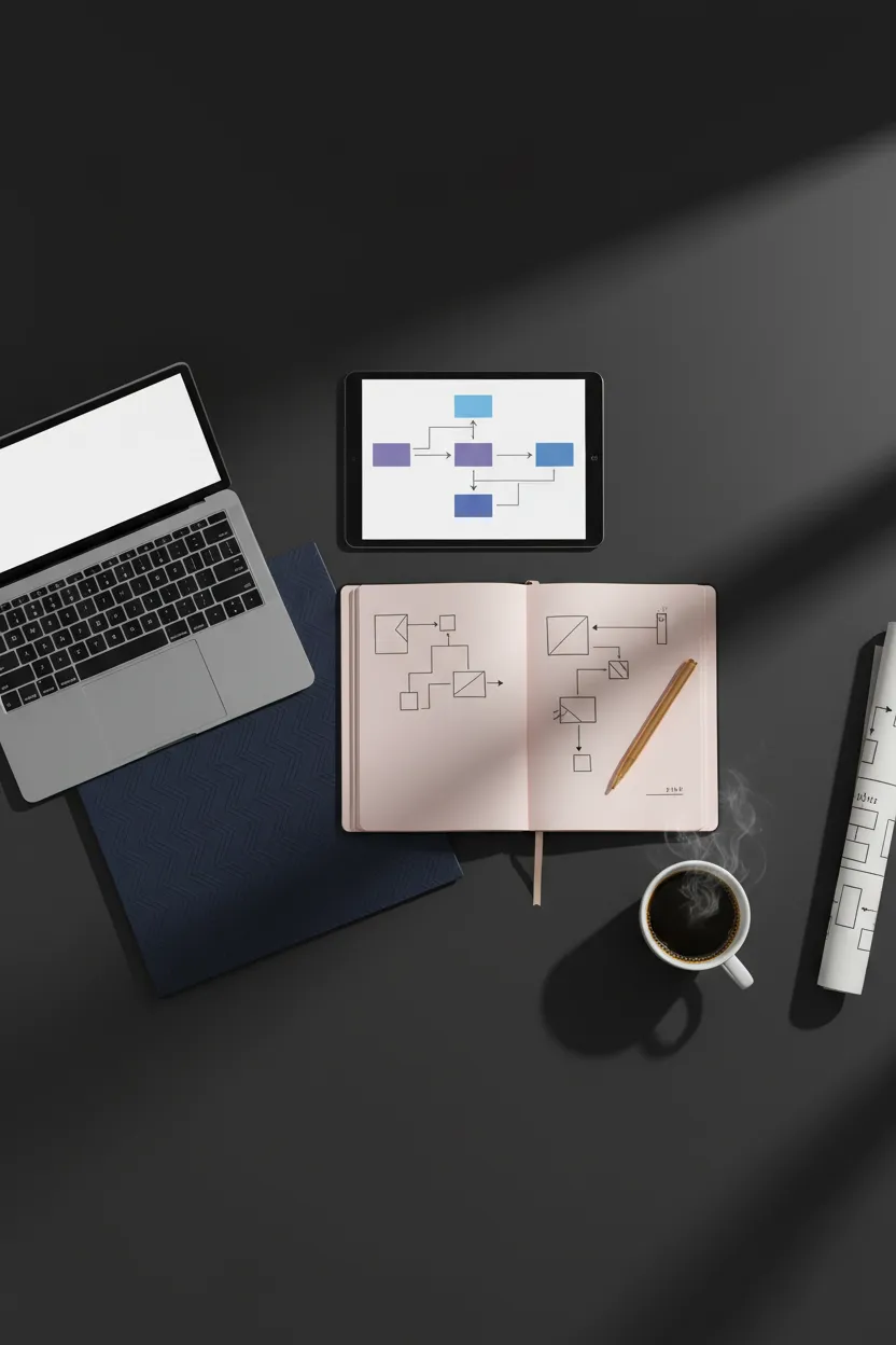 Supportive representation of the process and automation build