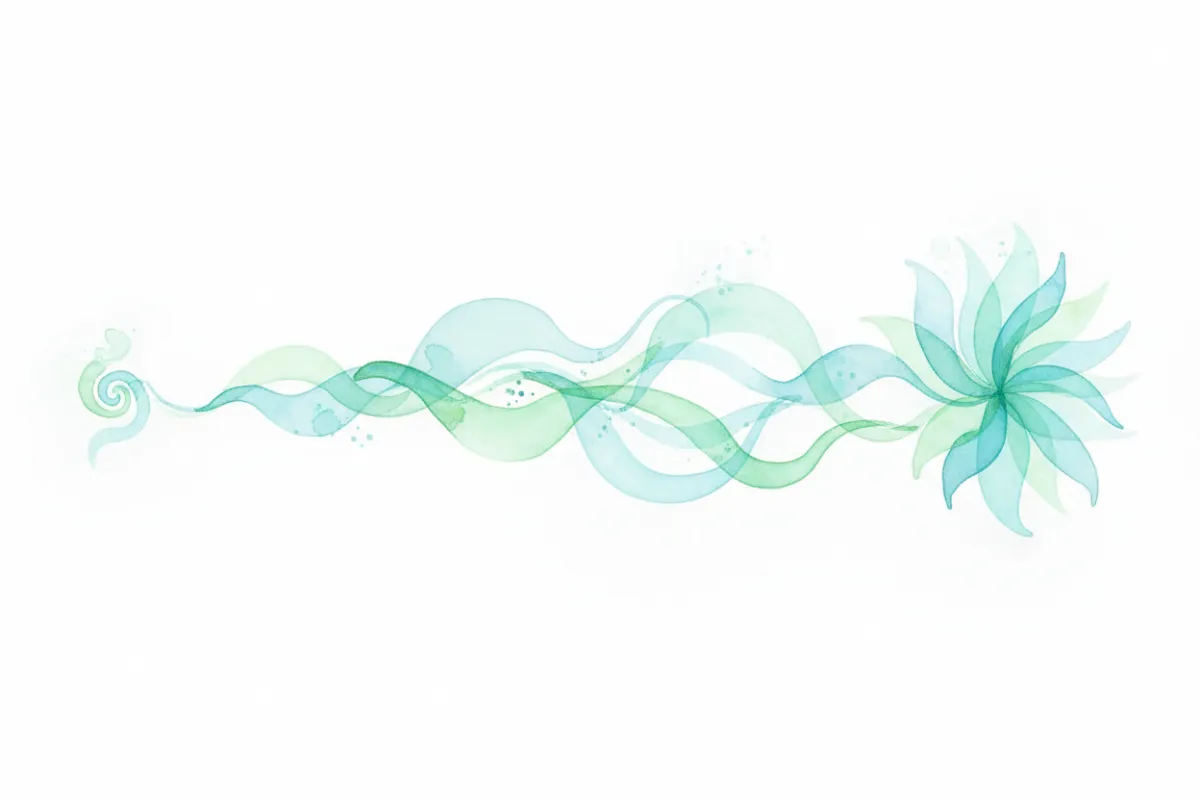 Abstract composition with shapes and color, representing an abstract image.