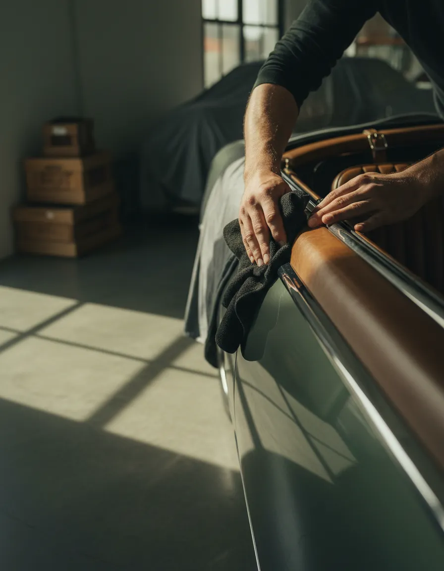 Soft focus detail representing automotive care and trust