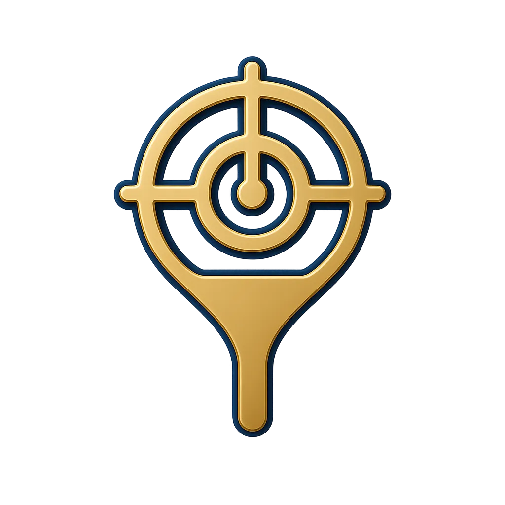 Abstract target and funnel illustration