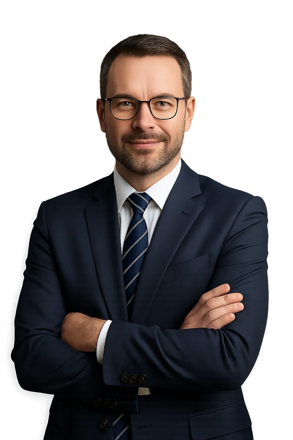 Consultor financeiro confiante da Senda Capital