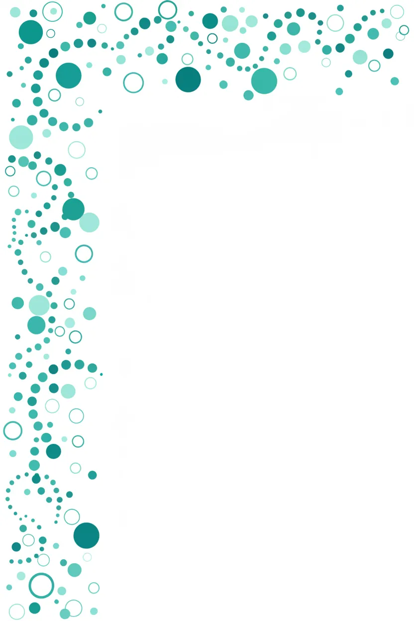 Ilustração decorativa vertical em tons teal ao lado das perguntas frequentes.