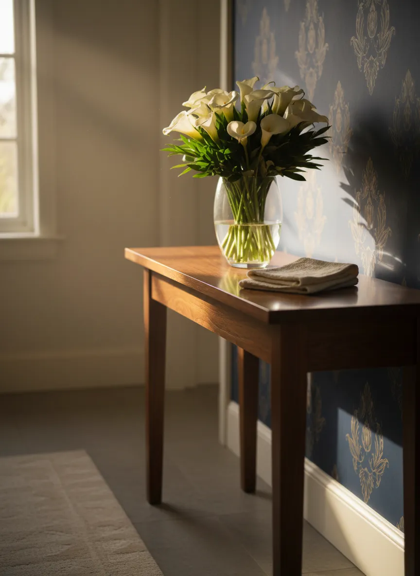 A pristine, detail-focused cleaned home interior