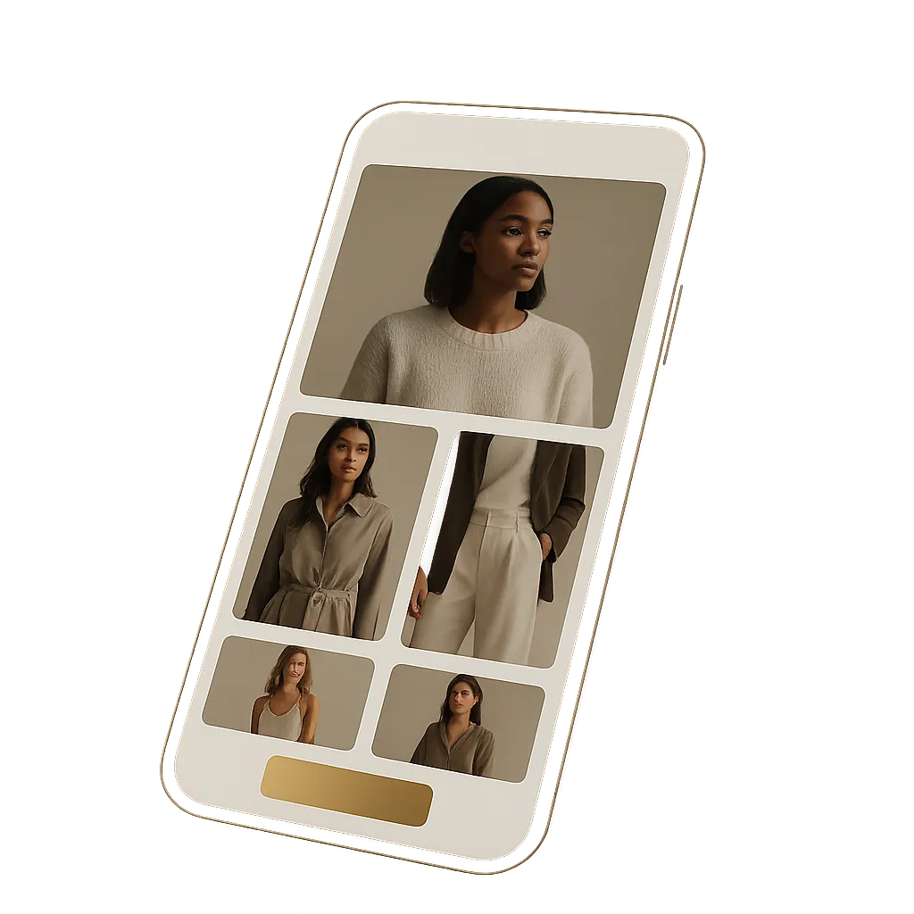 Stylo fashion feed and content generator interface