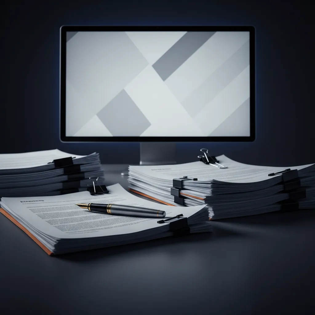 Law firm office and documentation