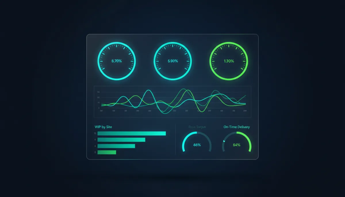 Executive analytics dashboard for dental labs