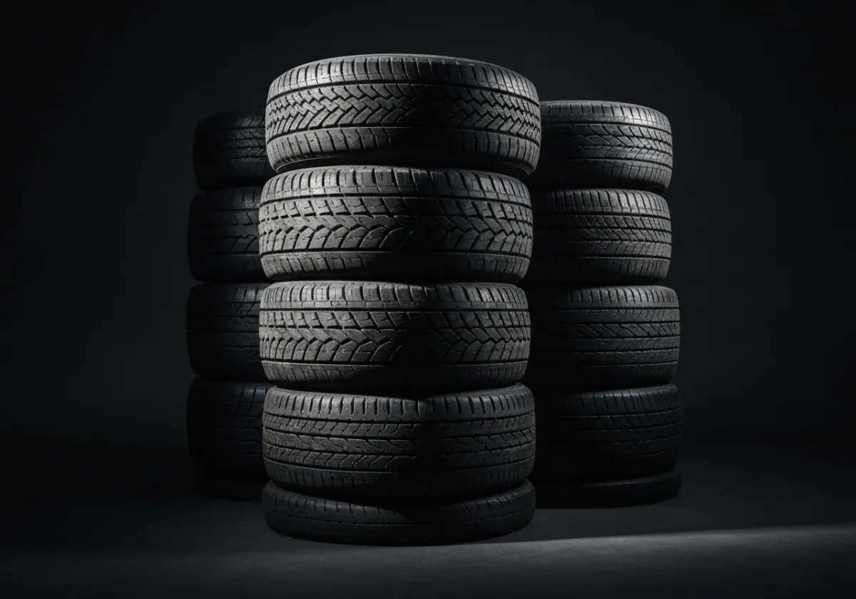 Desaturated industrial used tires upcoming category