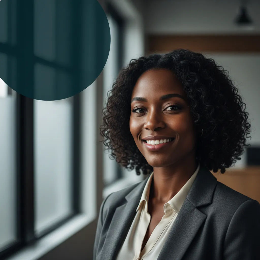 Black professional woman in office - Brand