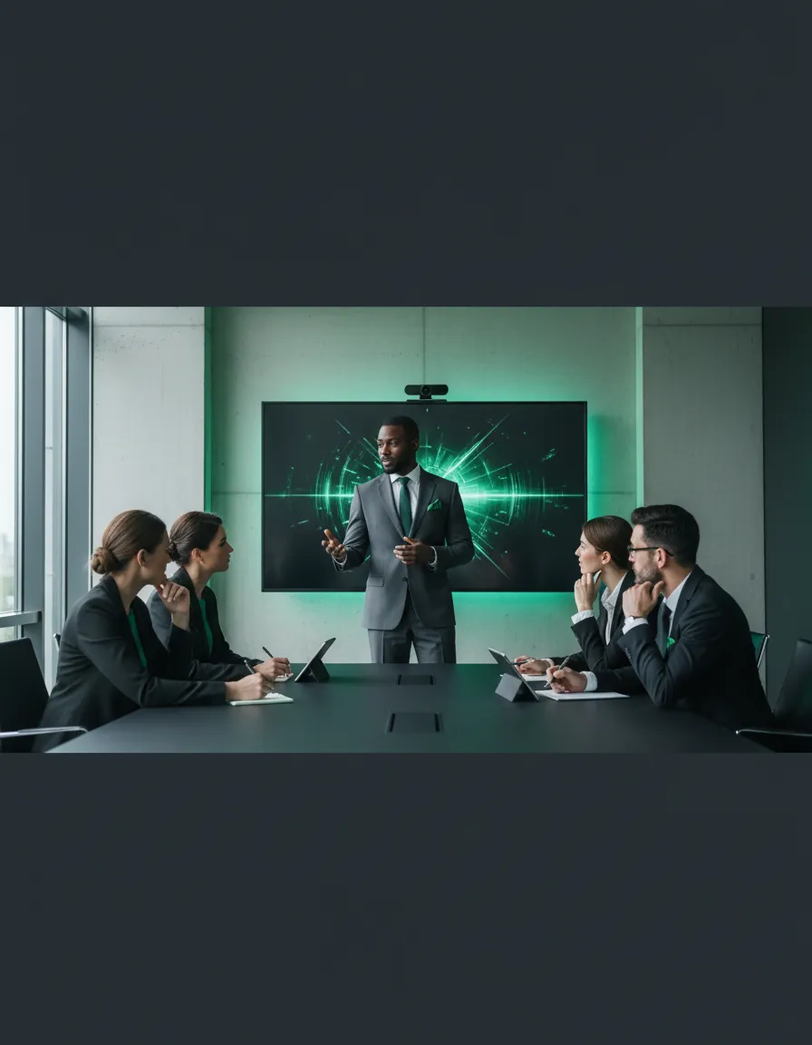 Corporate training session with Black professionals