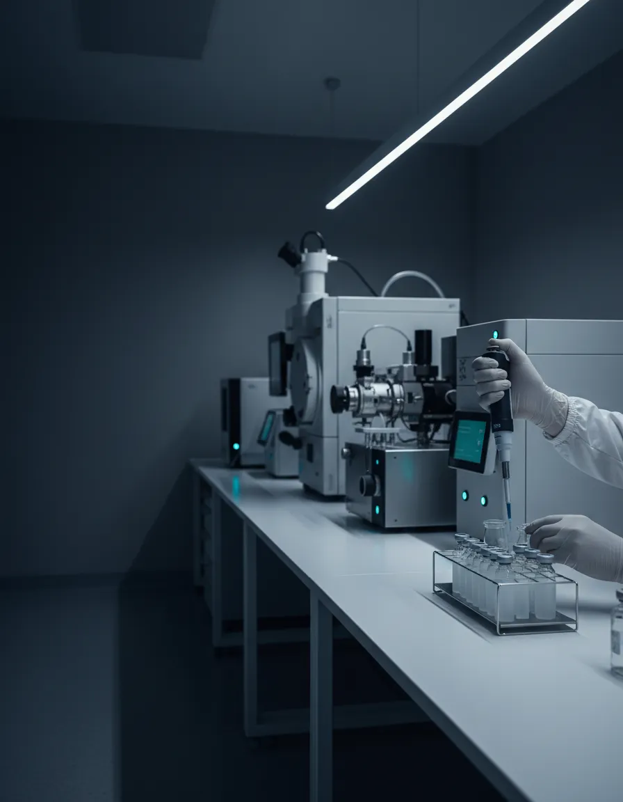 Clean high-end laboratory environment showing stability and precision