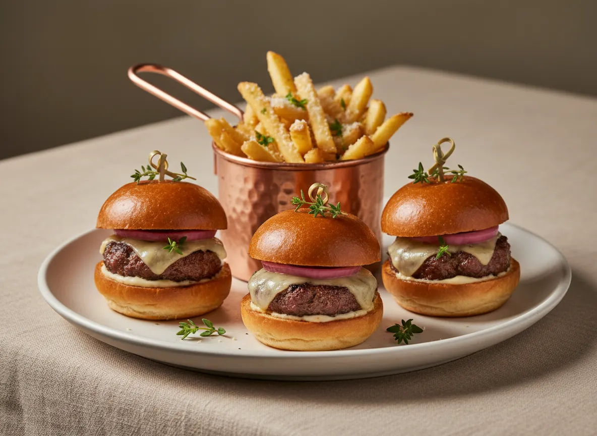 Luxurious plated food from a food truck catering menu