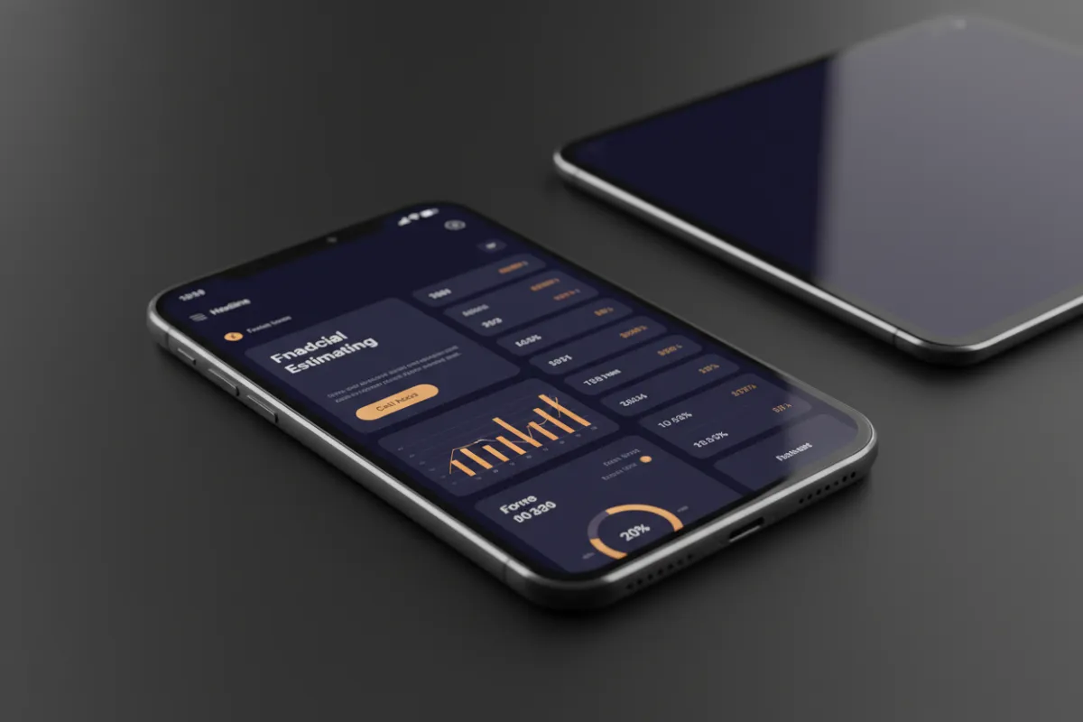Mobile App Mockup Dashboard