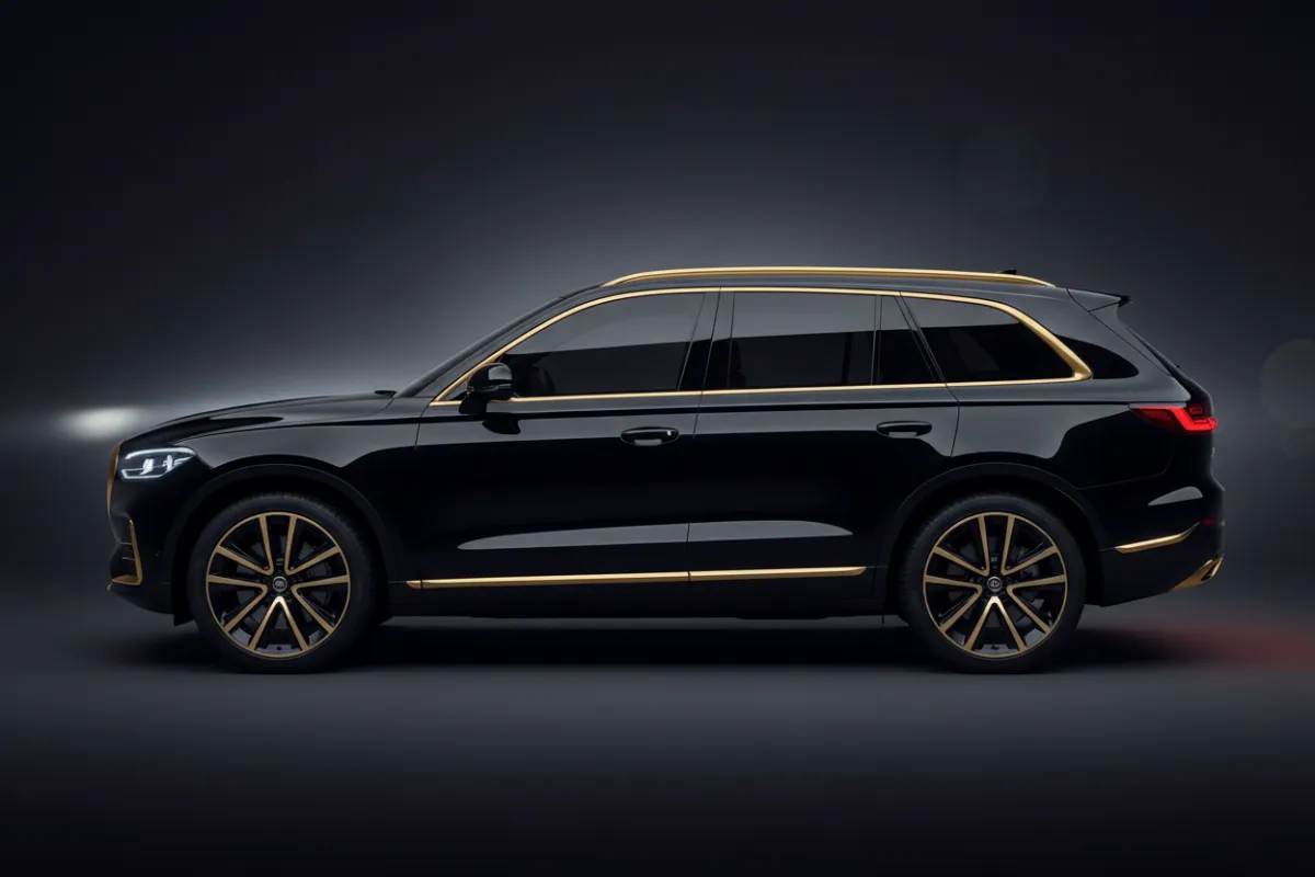 Sleek dark SUV profile showcasing premium window tint