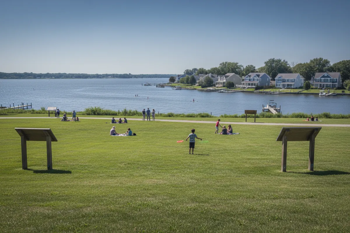 St. Leonard scenery and local housing near the Patuxent River