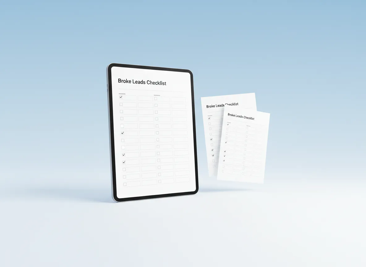 Preview of the Broke Leads Checklist for Meta ads