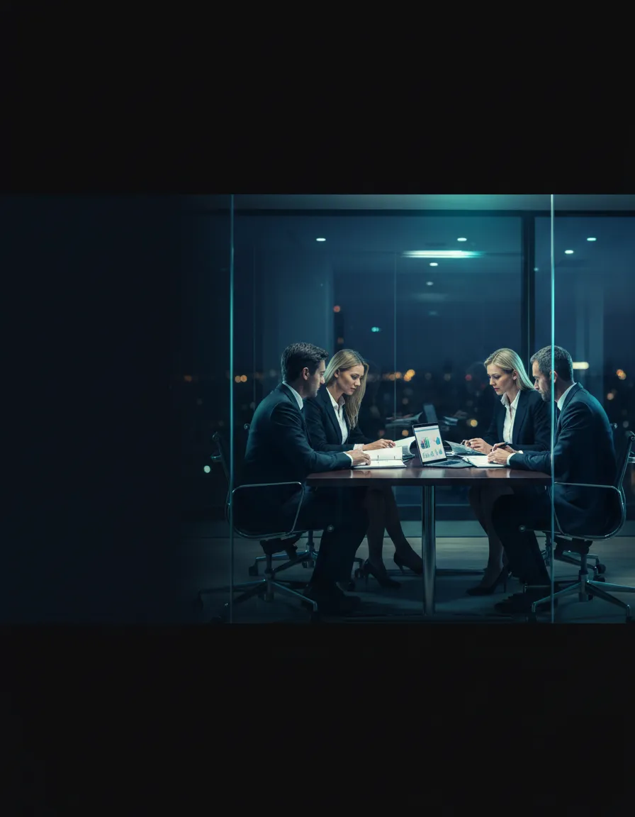 Professional meeting representing UBS Agency back-office support