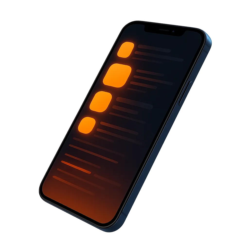 Sleek smartphone displaying automated appt notifications and pipeline growth